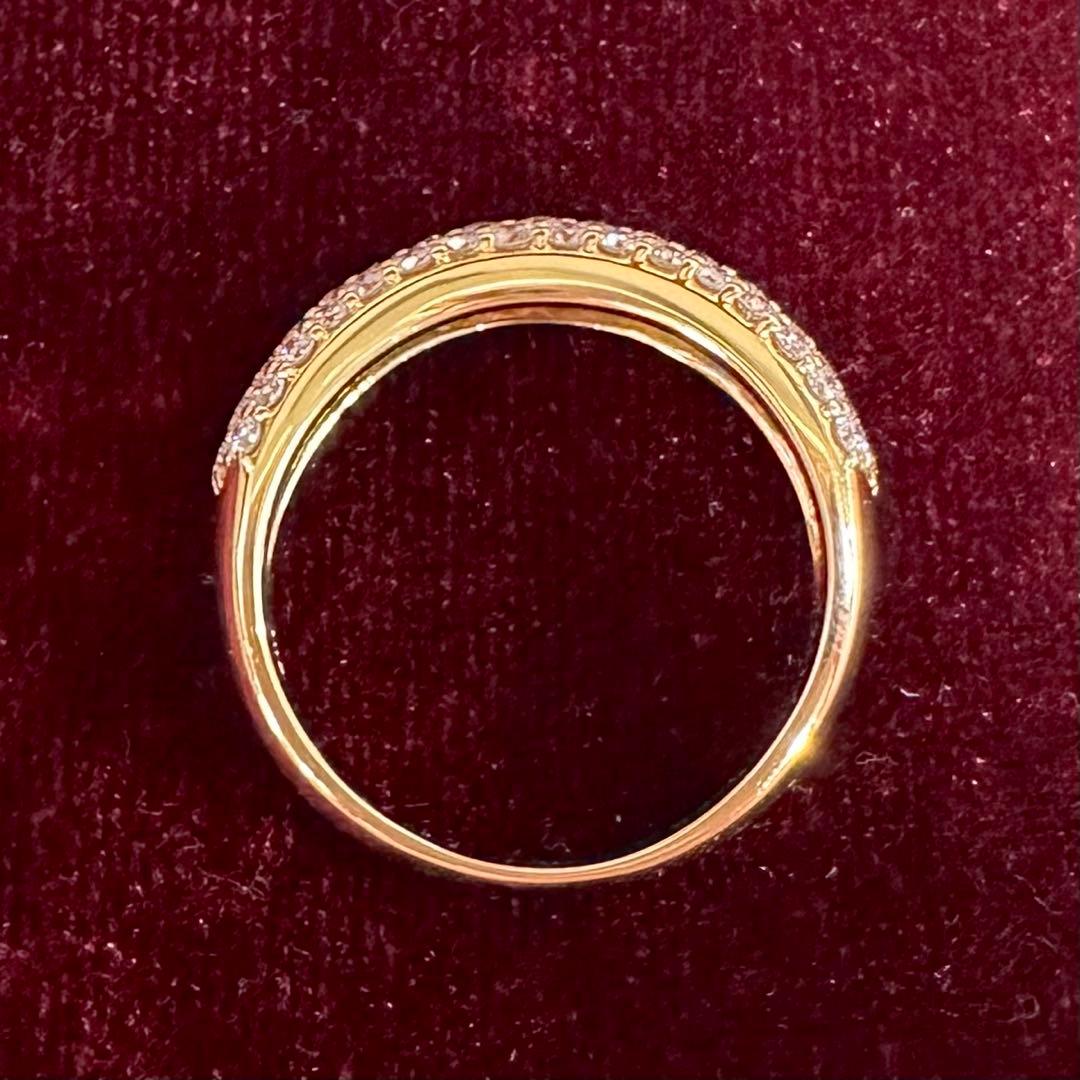 K18 ダイヤモンド パヴェリング 1.00ct エタニティリング
