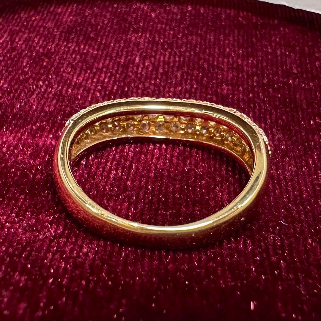 K18 ダイヤモンド パヴェリング 1.00ct エタニティリング