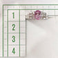 PT900 ピンクトパーズ ダイヤモンド リング 1.027ct