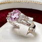 PT900 ピンクトパーズ ダイヤモンド リング 1.027ct