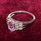 PT900 ピンクトパーズ ダイヤモンド リング 1.027ct