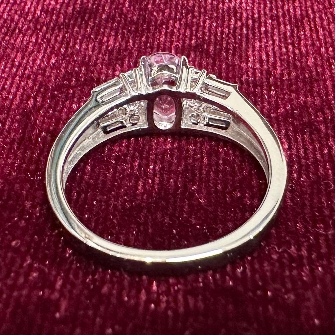PT900 ピンクトパーズ ダイヤモンド リング 1.027ct