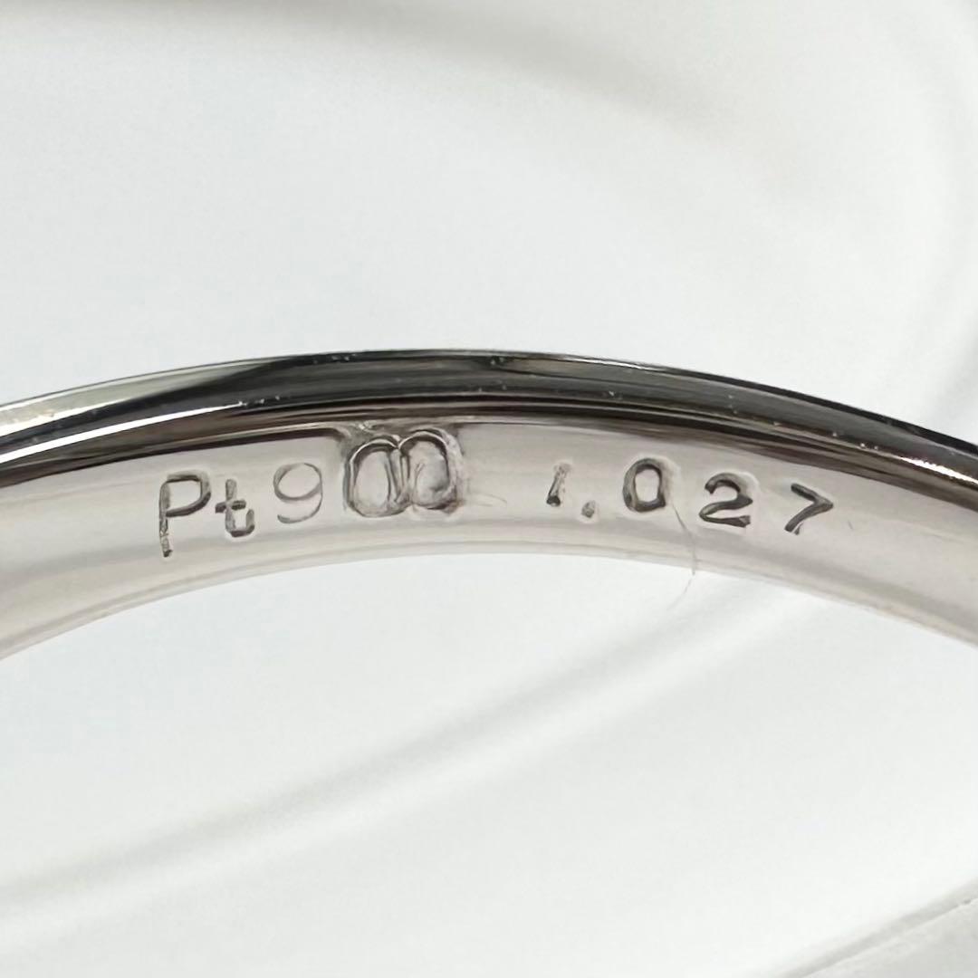 PT900 ピンクトパーズ ダイヤモンド リング 1.027ct