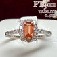 PT900 トリプライト0.41ct ダイヤモンドリング レアストーン 希少宝石