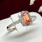 PT900 トリプライト0.41ct ダイヤモンドリング レアストーン 希少宝石
