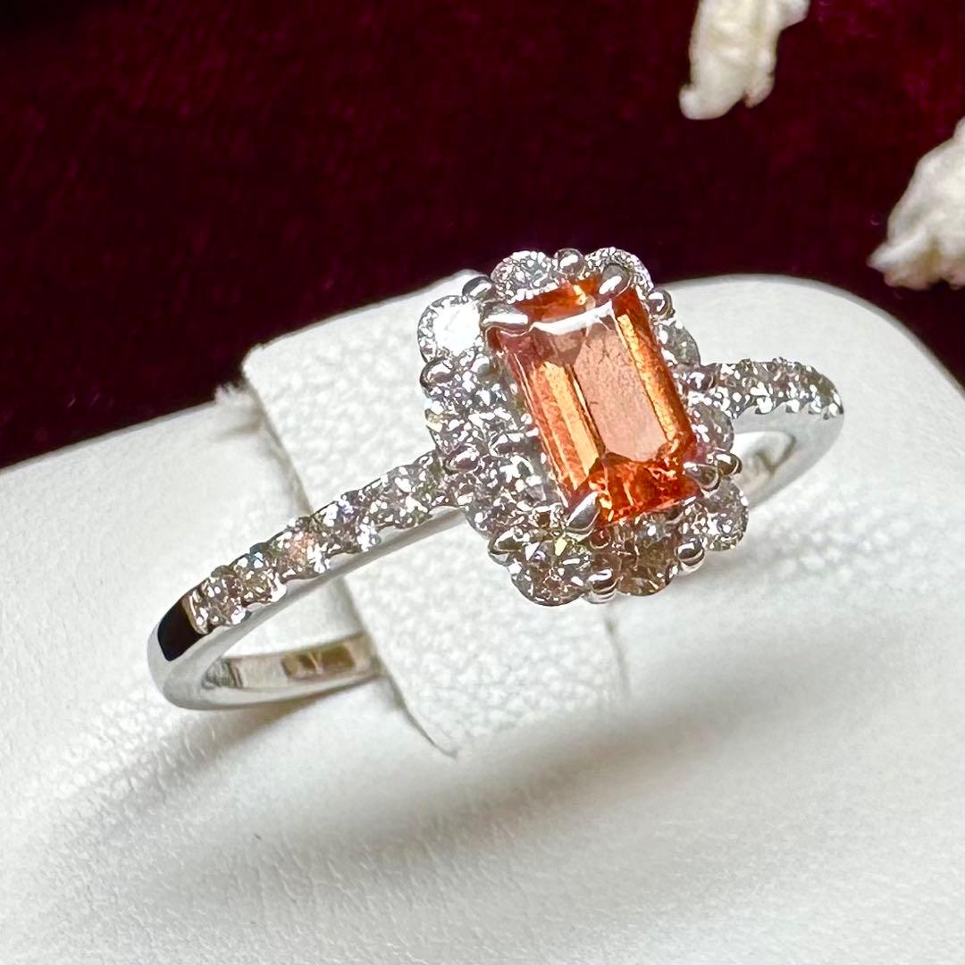 PT900 トリプライト0.41ct ダイヤモンドリング レアストーン 希少宝石
