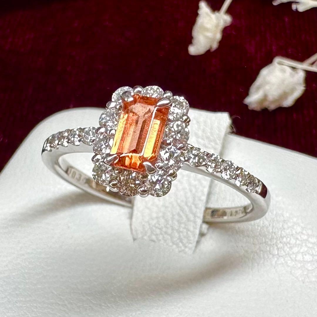 PT900 トリプライト0.41ct ダイヤモンドリング レアストーン 希少宝石