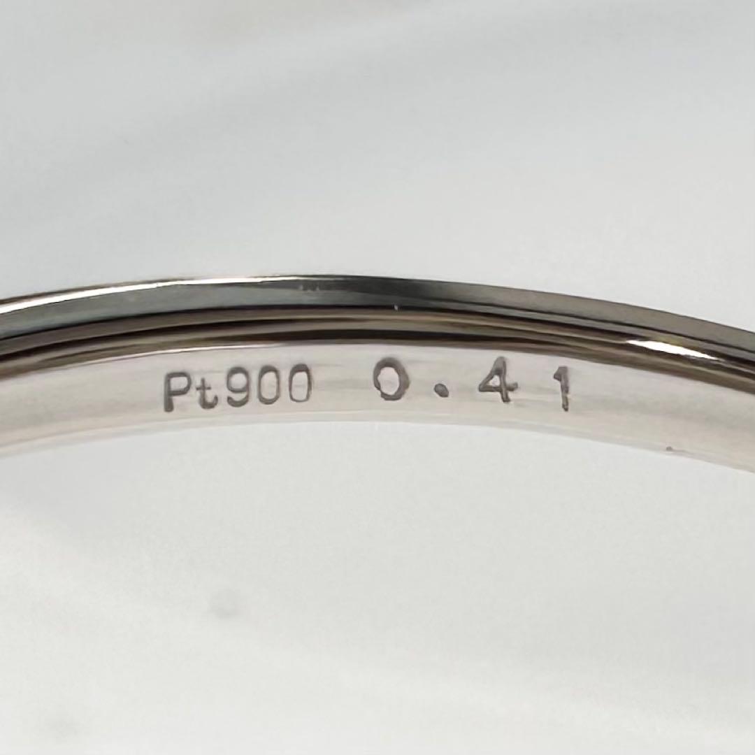 PT900 トリプライト0.41ct ダイヤモンドリング レアストーン 希少宝石