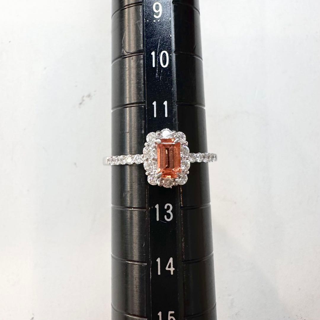 PT900 トリプライト0.41ct ダイヤモンドリング レアストーン 希少宝石
