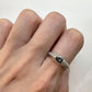 K18WG アレキサンドライト ダイヤモンド リング 0.20ct 変色効果