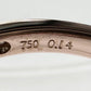 TASAKI 田崎 K18 ダイヤモンド リング 0.14ct