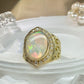 【K18】オーストラリアオパール 2.96ct リング