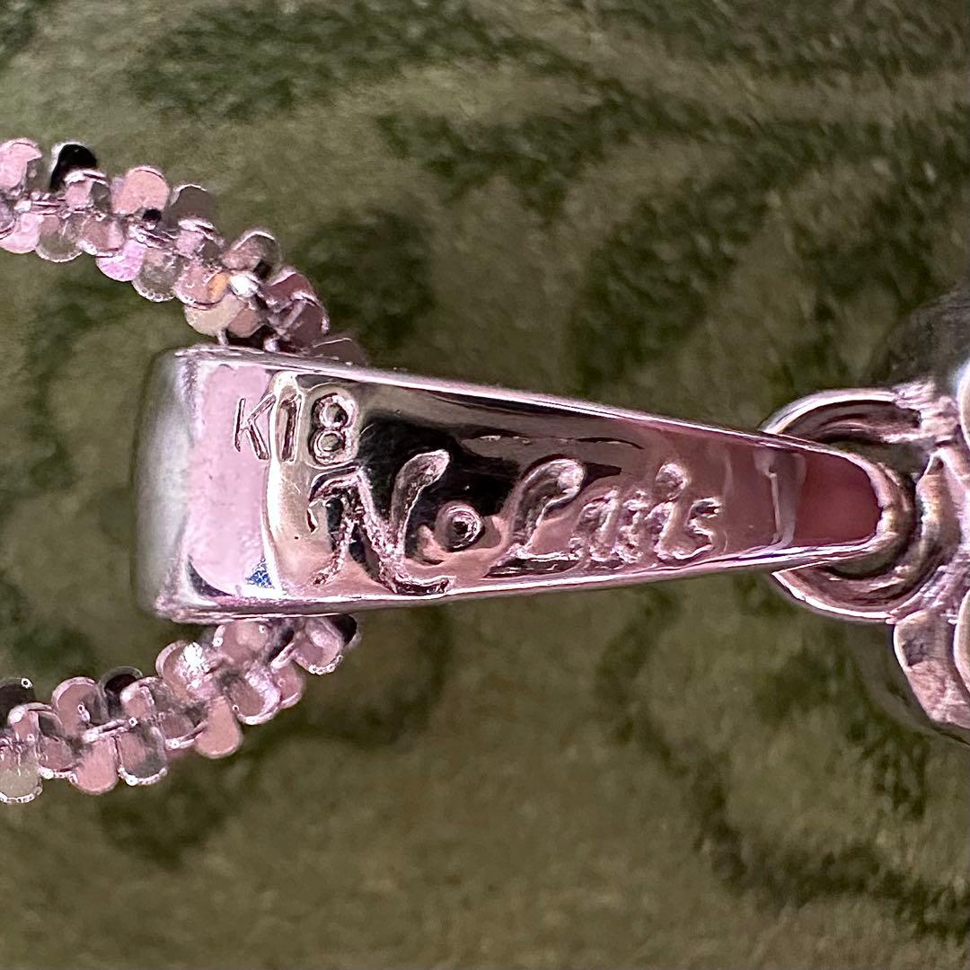 【K18】ブラックオパール 0.80ct ネックレス
