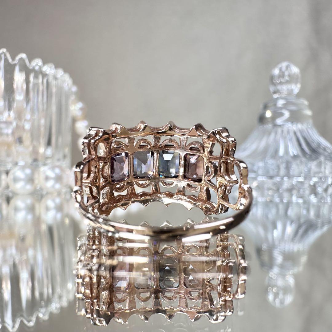 【新品】K14PW スピネル 2.31ct リング