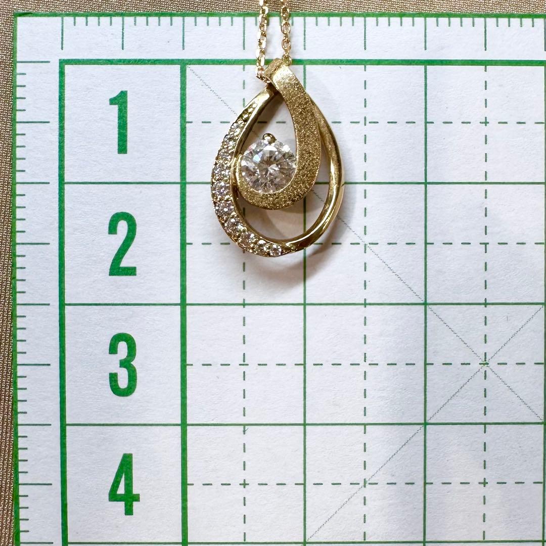 K18 ダイヤモンド0.305ct 一粒ダイヤ ネックレス