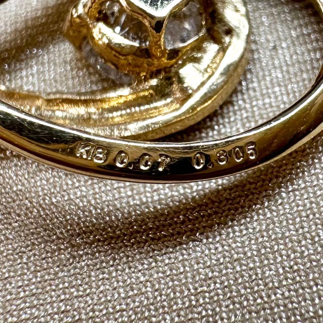 K18 ダイヤモンド0.305ct 一粒ダイヤ ネックレス