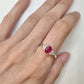 PT900 ルビー 1.001ct ダイヤモンドリング