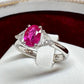 PT900 ルビー 1.001ct ダイヤモンドリング