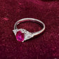 PT900 ルビー 1.001ct ダイヤモンドリング