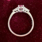PT900 ルビー 1.001ct ダイヤモンドリング