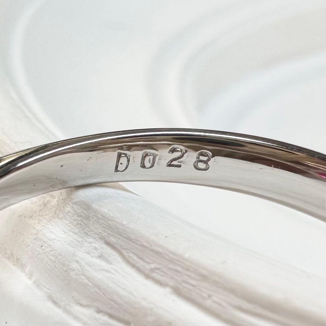 PT900 ルビー 1.001ct ダイヤモンドリング