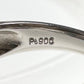 PT900 エメラルド 1.02ct ダイヤモンド リング スリーストーン