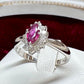 JEWELRY MAKI PT850 ルビー 0.37ct ダイヤリング