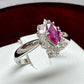 JEWELRY MAKI PT850 ルビー 0.37ct ダイヤリング