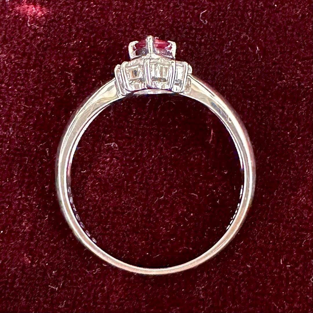 JEWELRY MAKI PT850 ルビー 0.37ct ダイヤリング