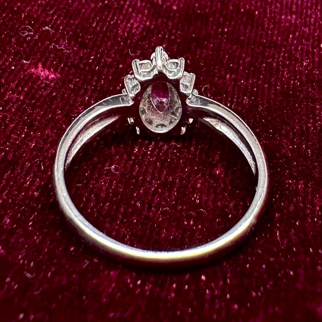 JEWELRY MAKI PT850 ルビー 0.37ct ダイヤリング