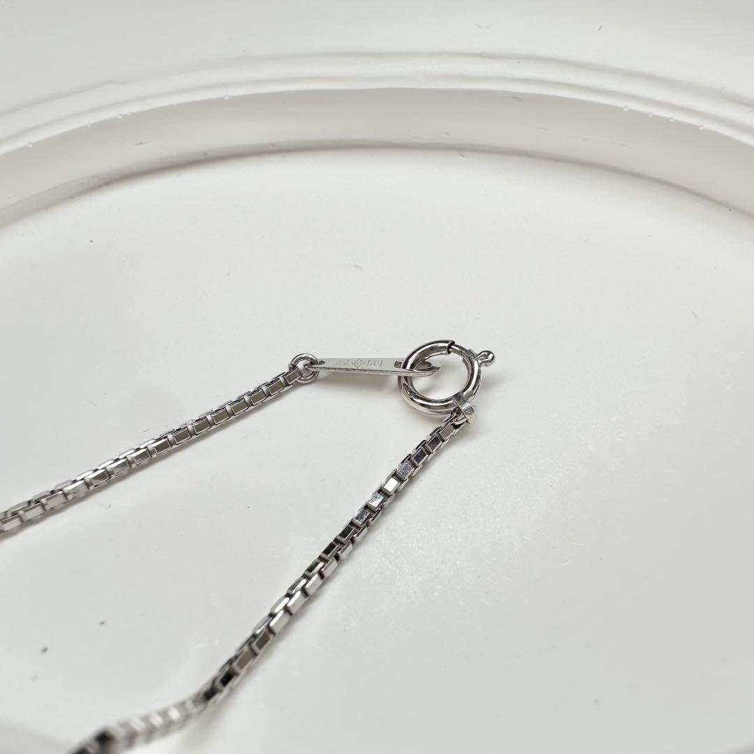 【美品】PT900 アクアマリン 0.77ct ダイヤモンド ネックレス