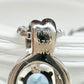 【美品】PT900 アクアマリン 0.77ct ダイヤモンド ネックレス