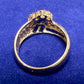 K18 サファイア ダイヤモンド ハートリング 0.8ct