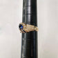K18 サファイア ダイヤモンド ハートリング 0.8ct