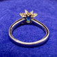 PT900/K18 パライバトルマリン ダイヤモンド リング 0.18ct