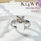 【美品】K14WG ダイヤモンド 0.05ct リング