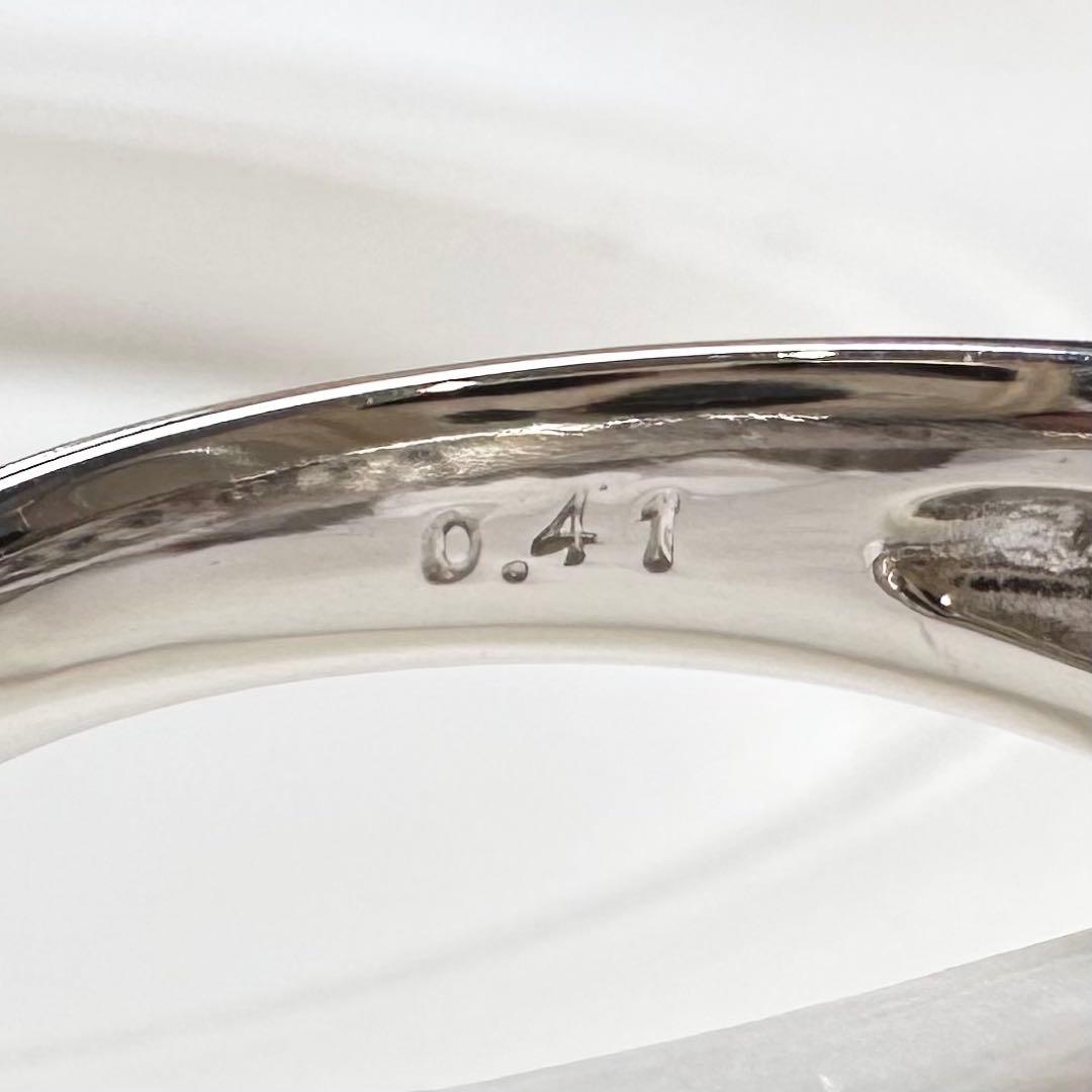 PT900 アレキサンドライト0.41ct リング　希少石
