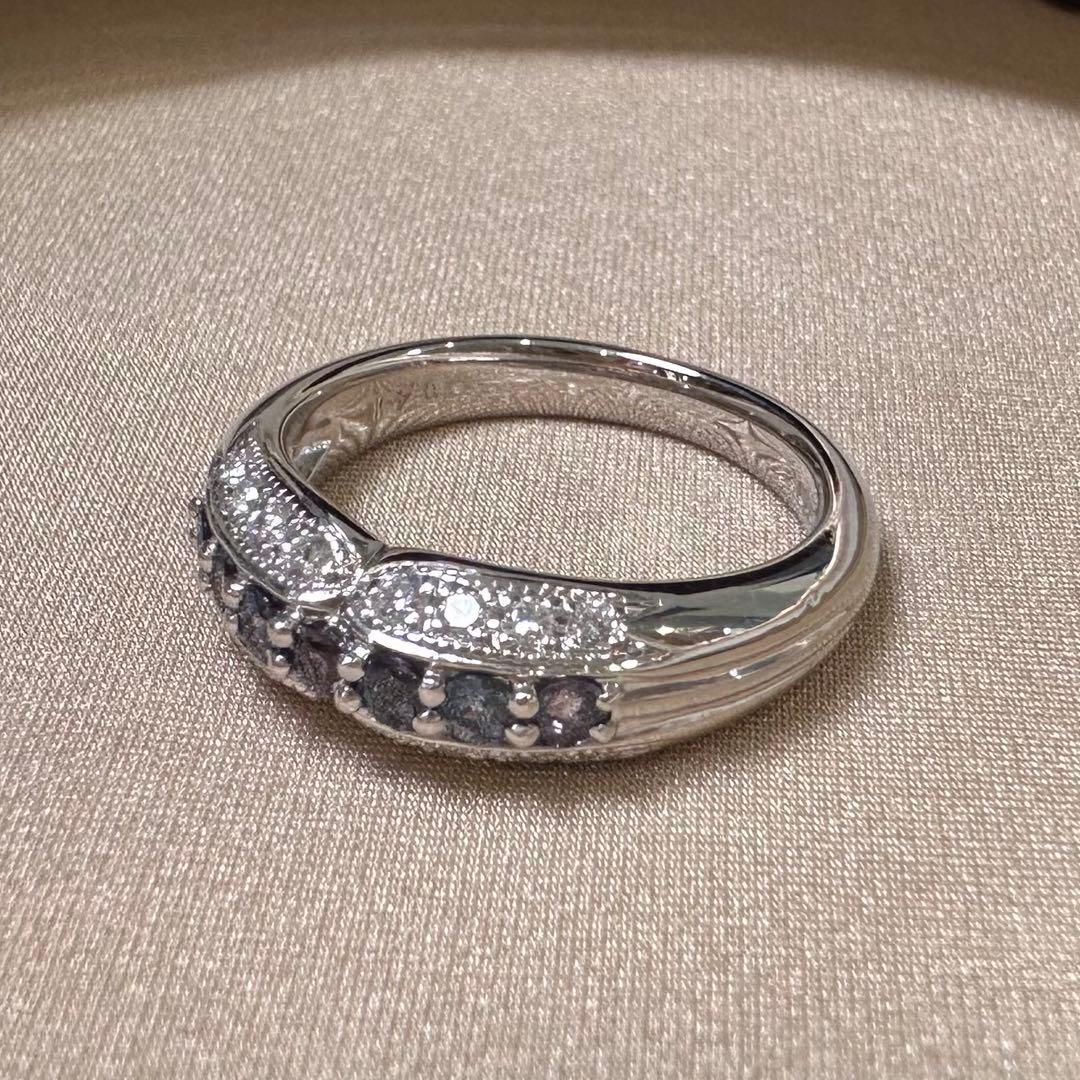 PT900 アレキサンドライト0.41ct リング　希少石