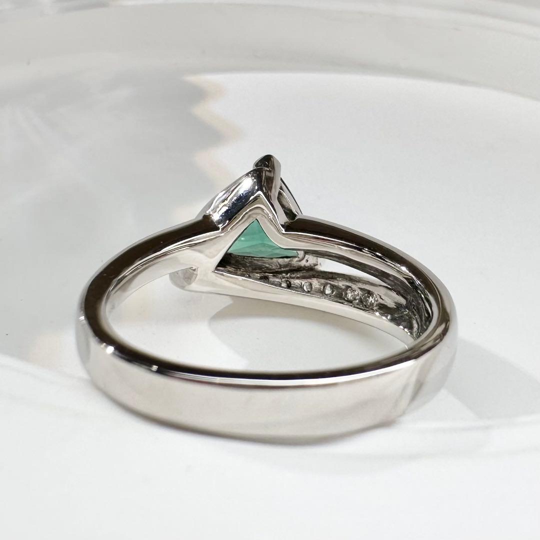 【美品】PT900 ラグーントルマリン 1.29ct リング