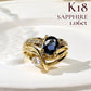 【K18】サファイア 1.06ct ダイヤ リング デザイン