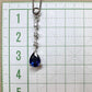 PT850 サファイア1.10ct ダイヤモンド ティアドロップネックレス