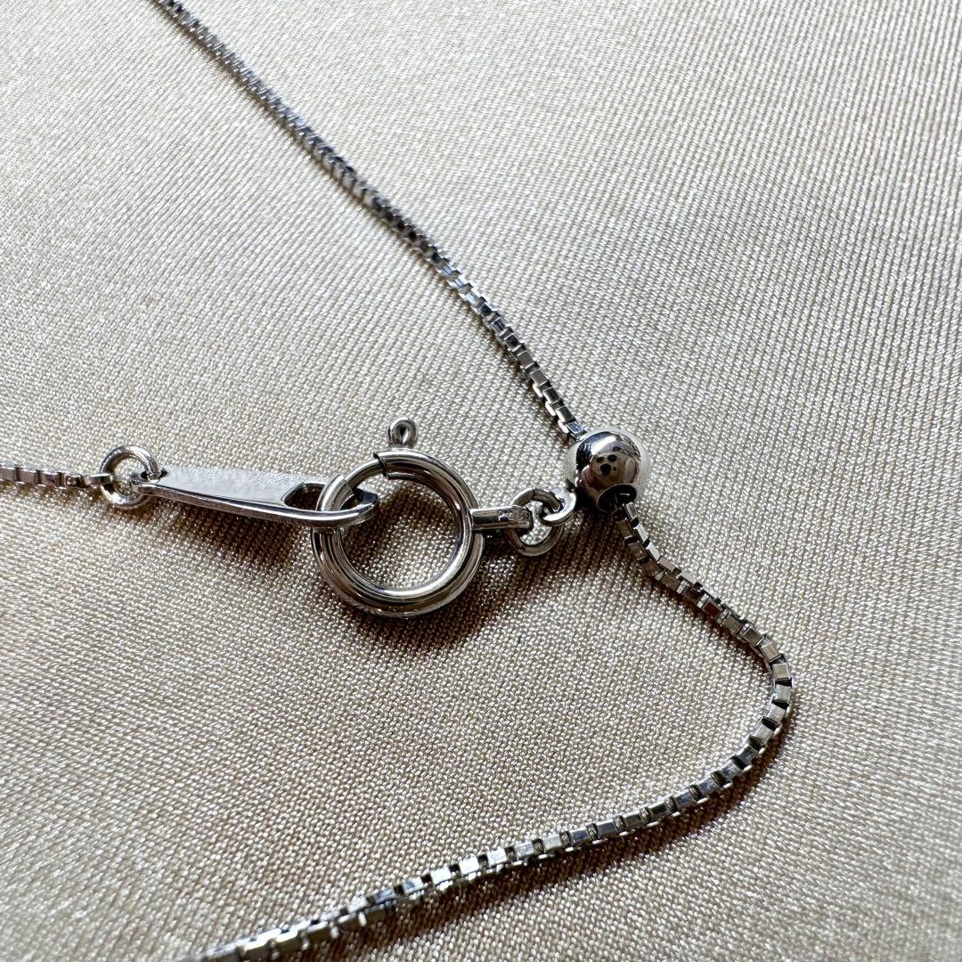 PT850 サファイア1.10ct ダイヤモンド ティアドロップネックレス