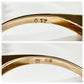 【田崎】K18 ダイヤモンド 0.17ct リング シンプル