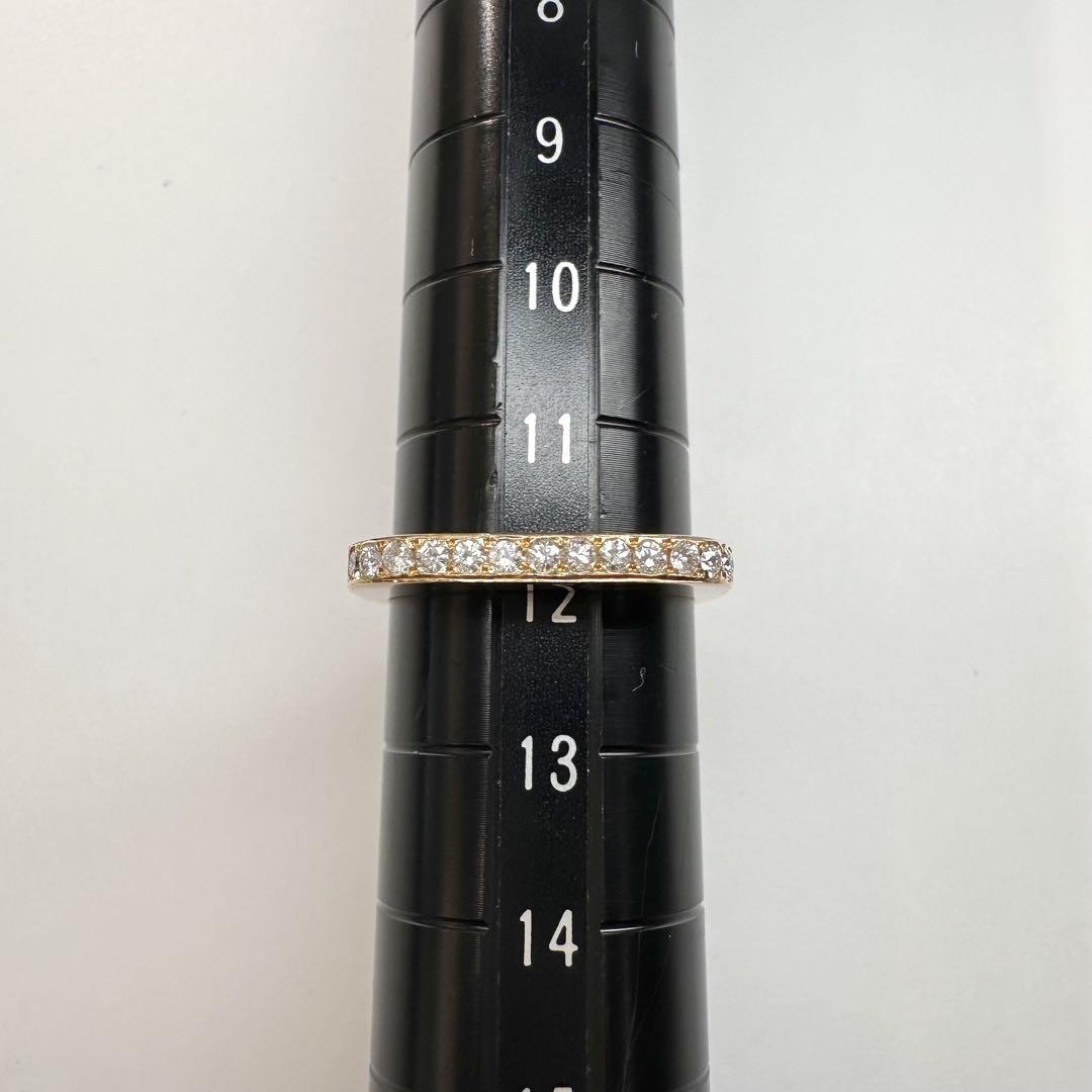 【田崎】K18 ダイヤモンド 0.17ct リング シンプル