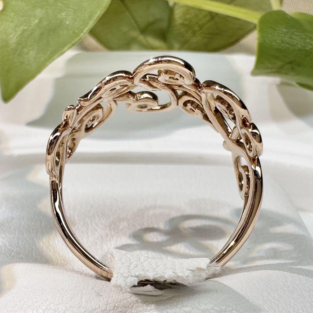 【K18WG】ダイヤモンド 0.10ct リング