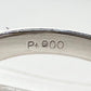 PT900 スタールビー ダイヤモンド リング 3.64ct