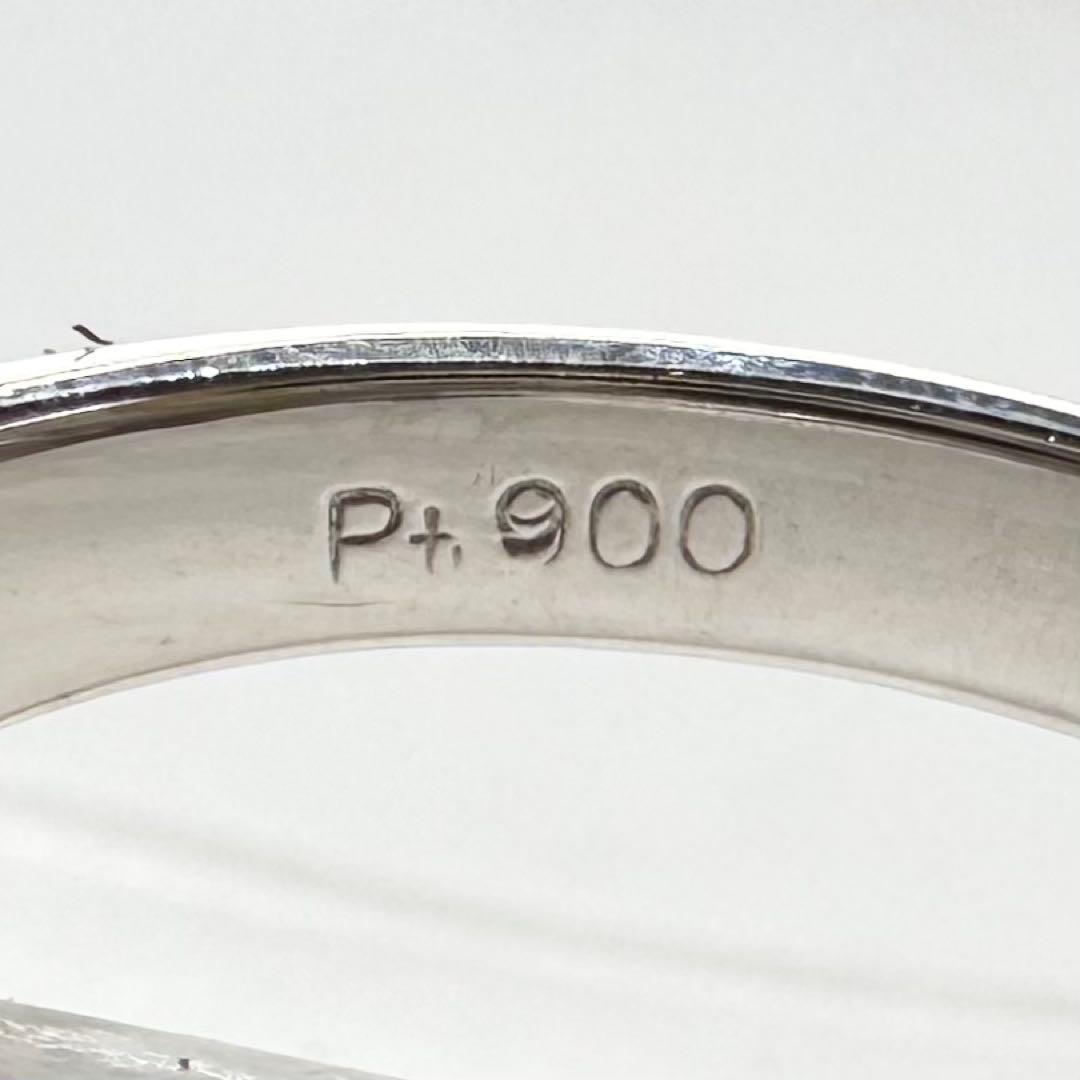 PT900 スタールビー ダイヤモンド リング 3.64ct