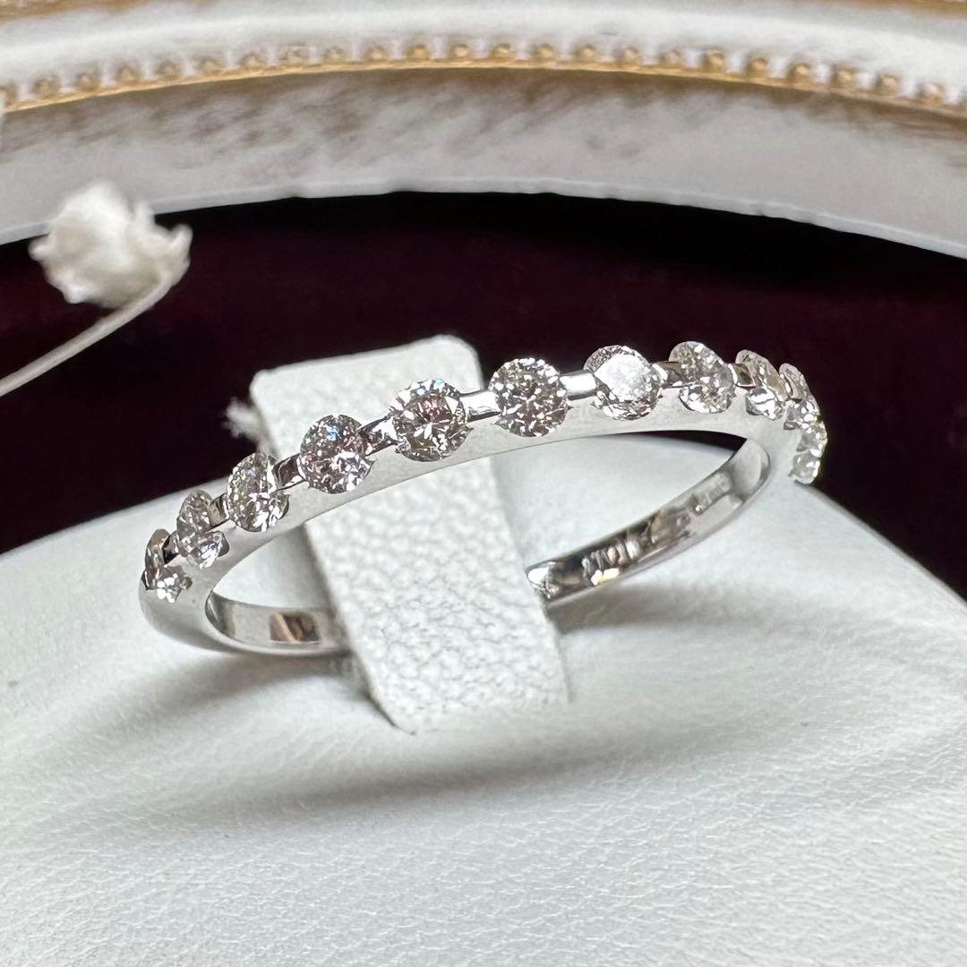 【K18】ダイヤモンド 0.36ct リング