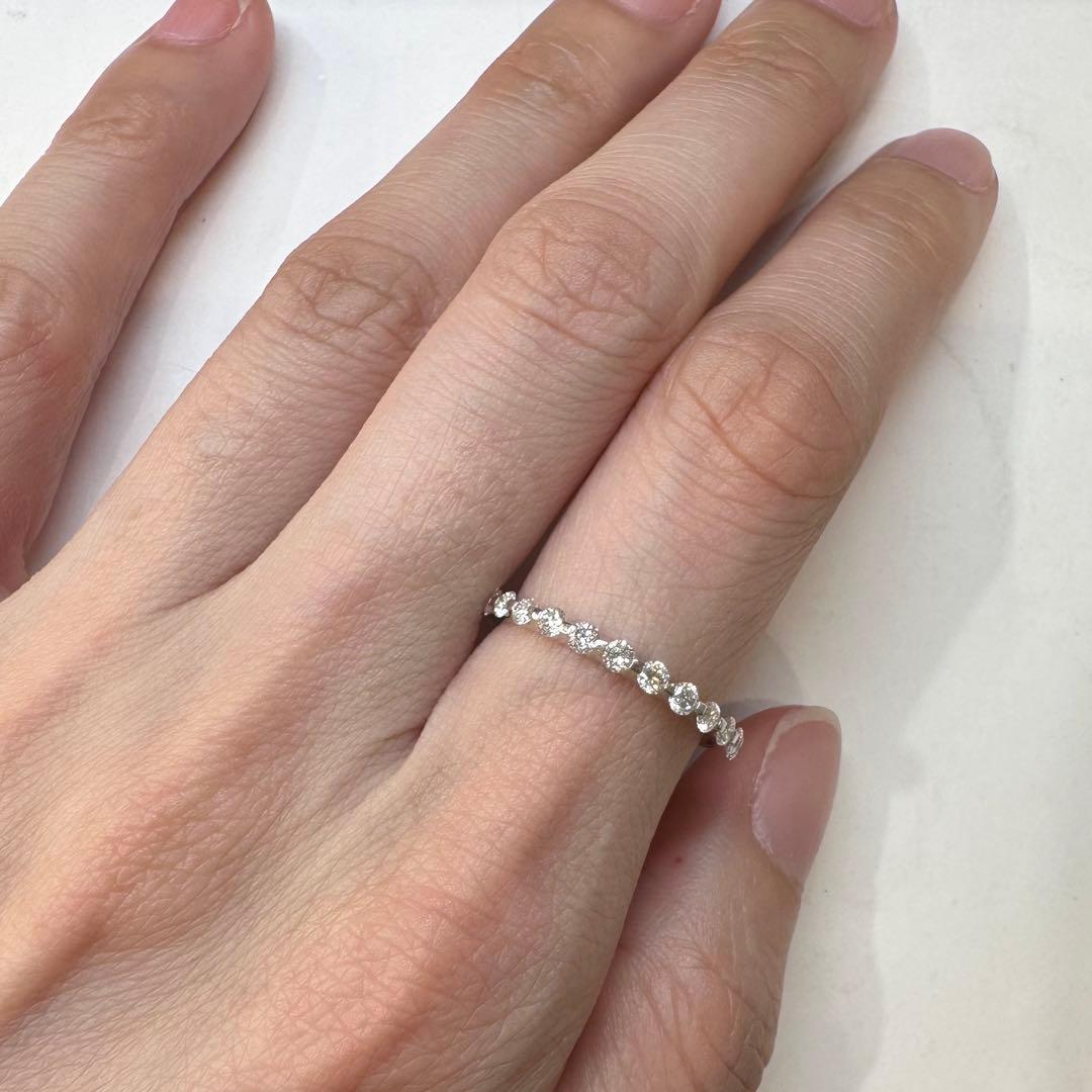 【K18】ダイヤモンド 0.36ct リング
