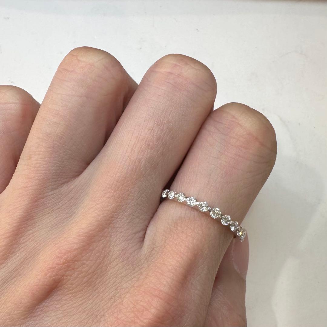 【K18】ダイヤモンド 0.36ct リング